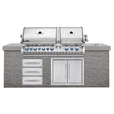 Napoleon Prestige Pro 825 Built In Outdoor Kitchen Gas Barbecue - Gardenbox