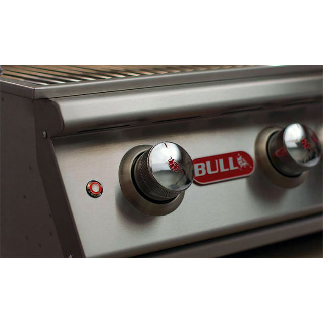 Bull Steer 3 Burner Built In BBQ Natural Gas Stainless Steel Grill Head - Gardenbox