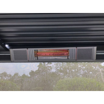 Bluetooth Outdoor 2kw Wall Heater and Speakers