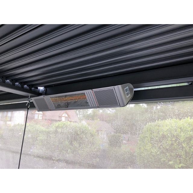 Bluetooth Outdoor 2kw Wall Heater and Speakers