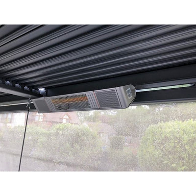 Bluetooth Outdoor 2kw Wall Heater and Speakers