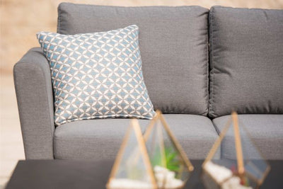 Maze Rattan Mosaic Scatter Cushion In Weatherproof Fabric