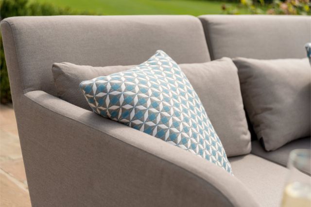 Maze Rattan Mosaic Scatter Cushion In Weatherproof Fabric