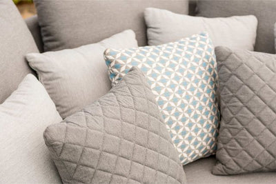 Maze Rattan Mosaic Scatter Cushion In Weatherproof Fabric