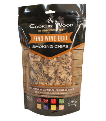 BBQ Charcoal Flavoured Smoker Chips - Choice of Fantastic Flavours all the way from Spain - Gardenbox